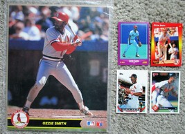Lot Of 5 Ozzie Smith Baseball Cards Topps, Donruss St. Louis Cardinals Hof - £7.14 GBP