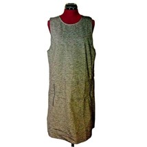 Aritzia Talula Verone Shift Dress Jumper Gray Ponte Size Large Stretch P... - $28.72
