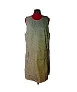 Aritzia Talula Verone Shift Dress Jumper Gray Ponte Size Large Stretch Pockets - $28.72
