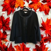 Pendleton Women&#39;s Size 3X  100% Wool Jacket Lined Ribbon Trim Hook Front... - £69.21 GBP