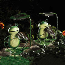 Solar Lamp Outdoor Lawn Lamp Lawn Lamp Ground Plug Lamp Frog Garden Decoration L - £80.10 GBP+