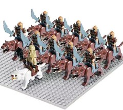 Warg Varg Orcs Soldier VS Uruk-hai Azog Figures Wolfs Mini Dwarfs PG564 - $25.99