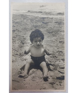 Egypt photo Vintage Photo Lovely baby on the Sandy beach Alexandria Beach - £8.39 GBP