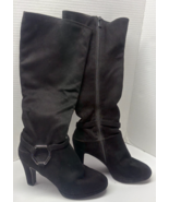 Impo Stretch 9 1/2 Black High Heeled Zipper Up To Knee M Boot - $49.50