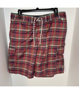 Lands End Men Volley Swim Trunks Size L 36 38 UPF Lined Pockets Drawstri... - $19.19 CAD