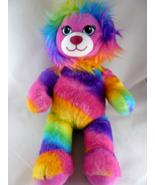 Build a Bear Rainbow Lion Color Craze Plush   Collection T16&quot; silky soft - $26.94 CAD
