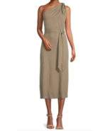 Antonio Melani Tan Weylyn One Shoulder Bow Waist Tie Midi Dress Sz M New... - €33,79 EUR