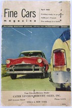 April 1954, Fine Cars Magazine, Lincoln Mercury Service Brochure Utica N... - $13.41