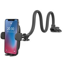 Windshield Car Phone Mount - Upgraded 13-Inches Long Arm Gooseneck Cel - £27.59 GBP