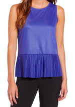 Halogen Tank Large 10 12 Purple Swingy Hem Sleeveless Crew Neck Smooth Soft NWT - £32.80 GBP