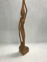 Hand Carved Wood naked woman Statue Vintage Folk Art Sculpture Indonesia 1953 - £53.65 GBP
