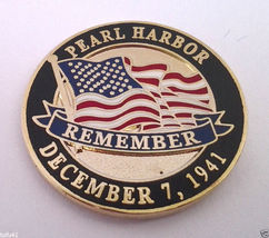 Pearl Harbor Remember World War II (1&quot;) Military Veteran Hat Pin 14981 - £8.75 GBP