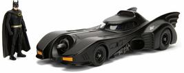 Jada Toys Batman1989 Batmobile With 2.75&quot; Batman Metals Diecast Vehicle With Fig - £22.14 GBP