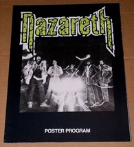 Nazareth Concert Tour Program Vintage 1979 No Mean City Poster Program - £46.98 GBP