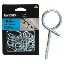 Arrow 18 Pack Spiral Cup Hooks 172220 - $6.95