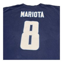 Tennessee Titans Shirt Mens 2XL Blue Marcus Mariota #8 Majestic XXL Jersey Shirt - £17.15 GBP