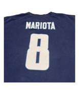Tennessee Titans Shirt Mens 2XL Blue Marcus Mariota #8 Majestic XXL Jers... - £16.90 GBP