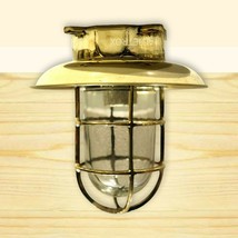 Brass Bulkhead Light Antique Finish Nautical Style Vintage Marine For Ho... - £109.76 GBP