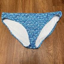 Helen Jon Womens Blue White Hipster Bikini Brief Swim Bottom Size Large - $25.74