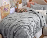Twin Comforter Set With Sheets - 5 Pieces Twin Bedding Sets, Pinch Pleat... - $96.99