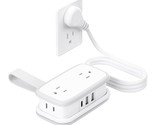 Travel Power Strip with USB C, NTONPOWER 4 Outlets 3 USB(1 USB-C), 4ft F... - £32.47 GBP