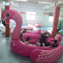 Giant Flamingos PVC Inflatable Swim Ring Summer Water Game Floating - £361.06 GBP