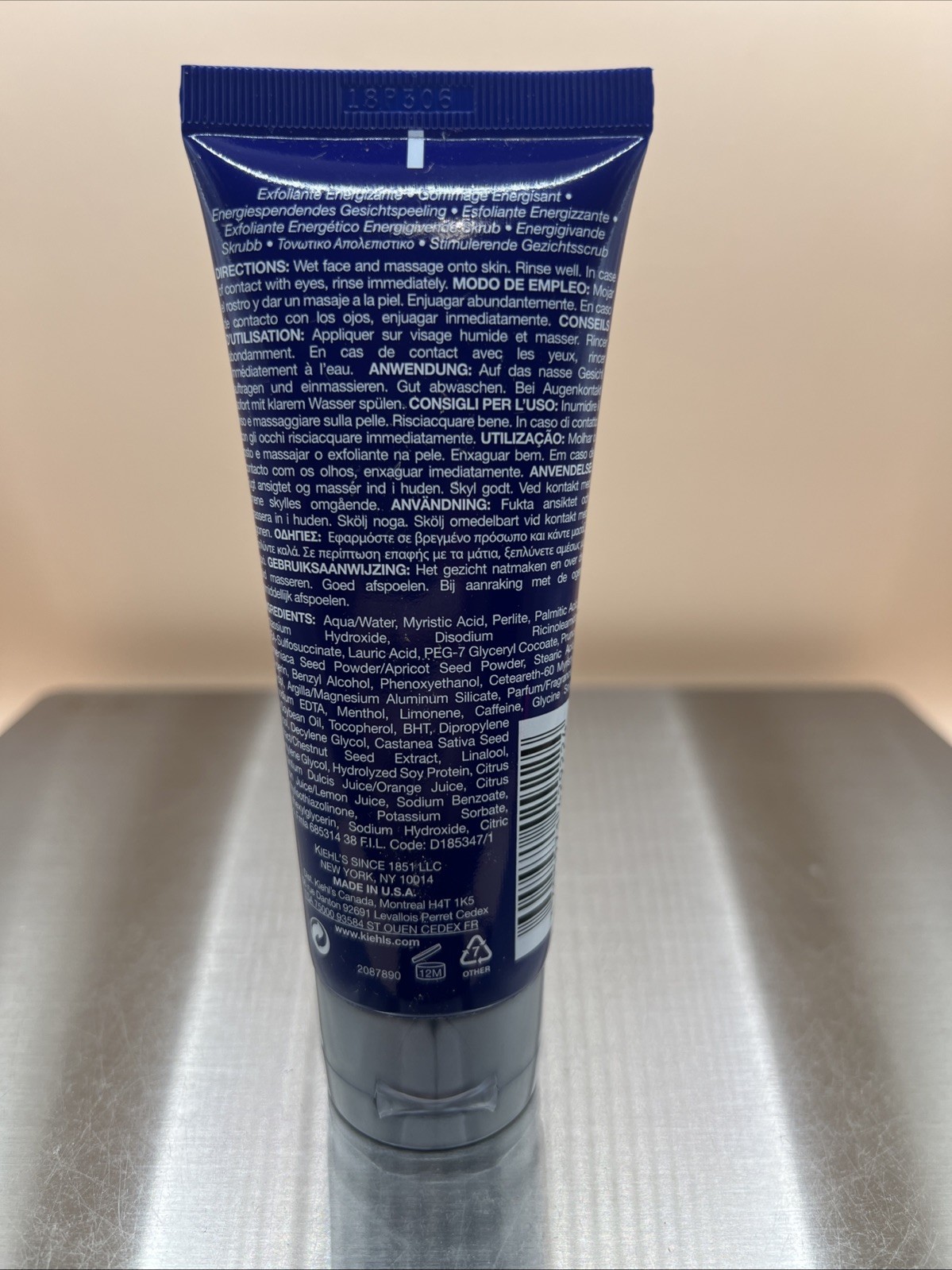 Kiehl's Facial Fuel Energizing Scrub Skin Buffer For Men - 3.4 fl oz New Sealed Item image 2