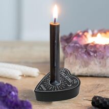 Ebros Set Of 2 Occult Ouija Spirit Board Planchette Heart Candle Stick H... - €12,96 EUR