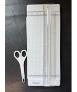 Cricut White Adjustable Paper Measuring &amp; Cutting Board with White Scissors - $21.84