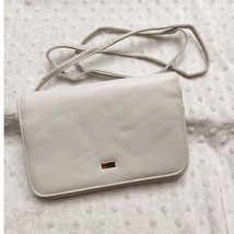 Buxton White Leather 3 in 1 ( Crossbody, Clutch, Wallet) Handbag - £7.69 GBP