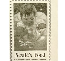 Nestle&#39;s Healthy Baby Food 1894 Advertisement Victorian Thomas Leeming A... - $19.99