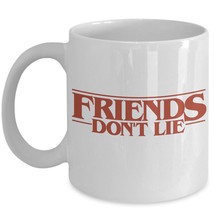 Stranger Things Fan Gift 11 Friends Don&#39;t Lie Mike Eleven Coffee Mug Ceramic Whi - £15.72 GBP