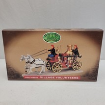 LEMAX Christmas Enchanted Forest Village Volunteers Firemen 2000 Factory... - $29.02