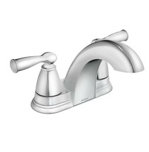 Moen Banbury Centerset Bathroom Sink Faucet - Chrome (84942) - £59.64 GBP