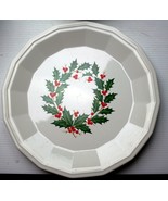 Totally Cute HOMER LAUGHLIN CHINA vtg HOLLY BERRY 11&quot; platter charcuteri... - £13.13 GBP