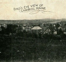 Uccelli Occhio Vista Di Caribou Maine Me 1900s Udb Cartolina Unp - £11.31 GBP