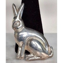 Large 925 Sterling Silver Bunny Rabbit Brooch / Pendant Sky - £55.27 GBP