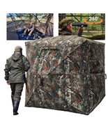 FUNHORUN Hunting Blind with Floor Mat, 360 Degree See Through Ground Bli... - €419,95 EUR