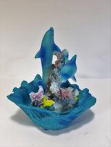 Marine Life Dolphin with Seashell Design Figure by Backwoods Lighting LL... - $16.04