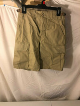 Nwot&#39;s Mens Hot Weather Tan beige Military Style button up Cargo Shorts X Small - £20.54 GBP
