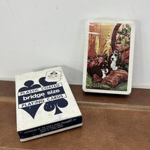 Vintage The Stop &amp; Shop Plastic Coated Bridge Size Playing Cards, Basset Hound - £11.27 GBP