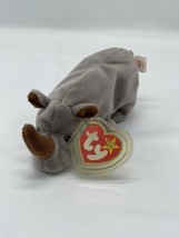 Ty Beanie Baby Spike The Rhinoceros 1996 Vintage 90&#39;s - £8.86 GBP