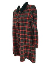 Victorias Secret Womens XS Red Tartan Plaid Cotton Flannel Nightshirt - £15.03 GBP