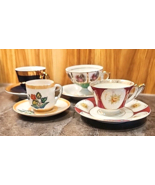 Lot of 4 Demitasse Teacups with Saucers &amp; Cups Bone China Occupied Japan - €21,33 EUR