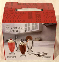 Unbranded 9 Piece Ice Cream Serving Set New In Box - £15.81 GBP