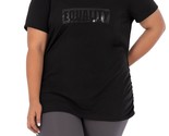 Terra &amp; Sky Women&#39;s Shirred Side Active Tee Shirt Size 1X (16-18W) EQUALITY - $11.64