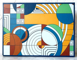 Frank Lloyd Wright Hoffman House Rug Design Galison Puzzle 1000 Pieces C... - $18.95