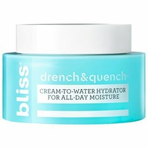 Bliss Drench & Quench Face Cream, Moisturizer with Purified Micro Algae 1.7 oz.. - £31.64 GBP