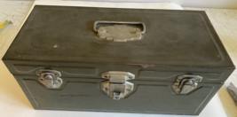 Vintage Kennedy K20 Machinist Tool Box Without Tray 14&#39;&#39; x 7&#39;&#39; x 6&#39; H Al... - £7.94 GBP
