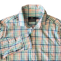 Vineyard Vines Shirt Men Size MEDIUM Classic Fit Murray PLAID Performance Flaw - £9.94 GBP